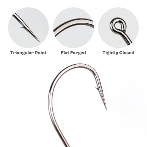 Weedless Swimbait Hooks with Screw Lock & Bait Stopper- 1/0 2/0 3/0 4/0 5/0 6/0 7/0 Sizes Worms Hooks for Bass Fishing - size: 2/0 - 40Pack