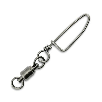AFW Solid Brass Ball Bearing Snap Swivels with Welded Rings - Black Finish, Up to 450 lb Test Capacity, Patented Bullet Shaped Head for Reduced Water Resistance, Fluid Rotation - size: 50 pc, #7, 250 lb test