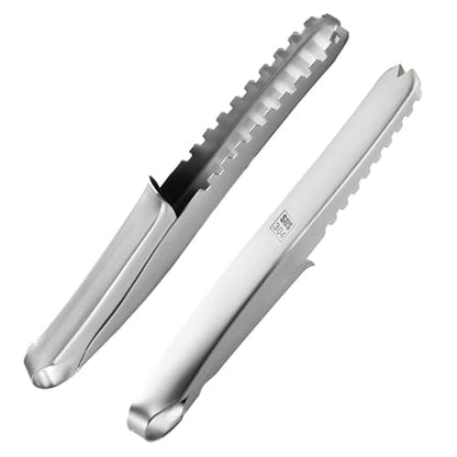 2PCS Fish Scaler, Thickened Stainless Steel Fish Scale Remover, Efficient Fish Scaler Remover No Mess, Sturdy Fish Descaler Tool with Non-Slip Handle, Fish Scaler Tool, Fish Scraper