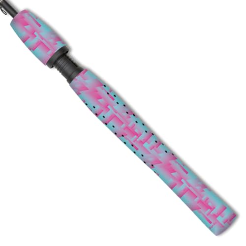 SNIPER SKIN Fishing Rod Grip - Fishing Gear Accessories - Waterproof & Adjustable - Easy to Install, Strong Replacement Grip - color: Oceanic Drive Camo
