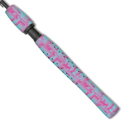 SNIPER SKIN Fishing Rod Grip - Fishing Gear Accessories - Waterproof & Adjustable - Easy to Install, Strong Replacement Grip - color: Oceanic Drive Camo