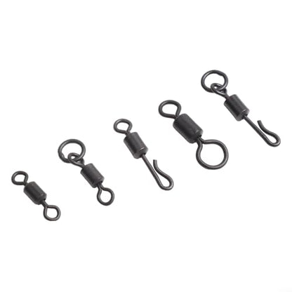 Carp Fishing Tackle Set,301PCS Terminal Gear with Hooks Swivels Clips,Stainless Steel Rig Components for Freshwater Saltwater,Portable Box 11.5x9x3cm