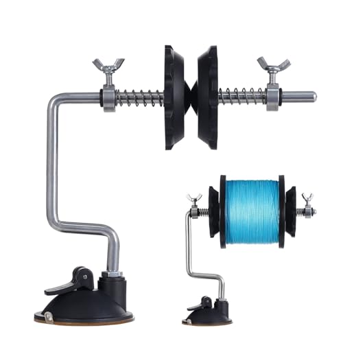 Fishing Line Spooler Winder Machine Vacuum Clamp Fishing Reel Line Spool Spooler System Vertical Curved Sea Carp Fishing