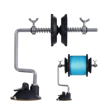 Fishing Line Spooler Winder Machine Vacuum Clamp Fishing Reel Line Spool Spooler System Vertical Curved Sea Carp Fishing