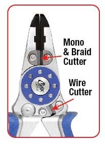 CUDA 7.5" Mono/Braid Fishing Pliers & Wire Cutters | Durable Wire, Braid, Mono & Fluorocarbon Cutter | Saltwater & Freshwater Use | Heavy Duty Nylon Sheath & Lanyard Included