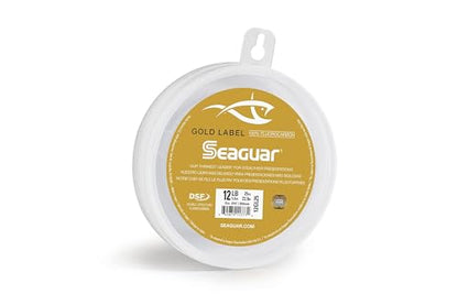 Seaguar Gold Label Fresh & Saltwater Fishing Leader Line, 100% Fluorocarbon - size: 12lb/25yds