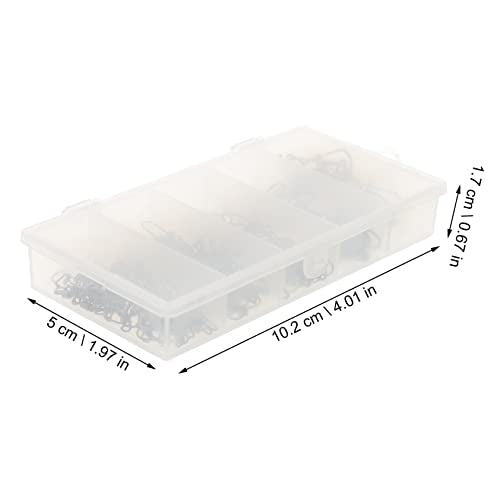 Snap Swivels Connector for Saltwater Freshwater Fishing Durable Tackle Accessories Strong Tensile