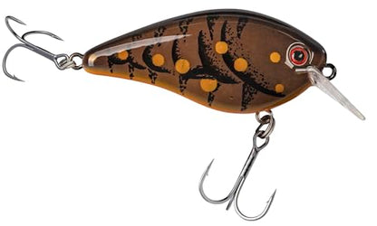 Strike King KVD 1.5 Hard Knock Fishing Lure, 3/8 oz, 3D Lifelike Eyes - color: Brown Craw, size: 3/8oz