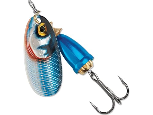 BLUE FOX Classic Vibrax, Inline Spinner Lure for Trout Bass Walleye and Salmon Premium Fishing Spinner - color: Gilded Blue Steel, size: 4