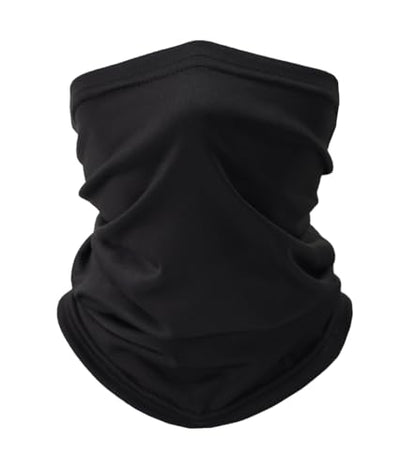 Fishing Neck Gaiter, Sun Protection Face Mask, Cooling Neck Shield Scarf Cycling Balaclava Bandana for Men and Women - color: Black