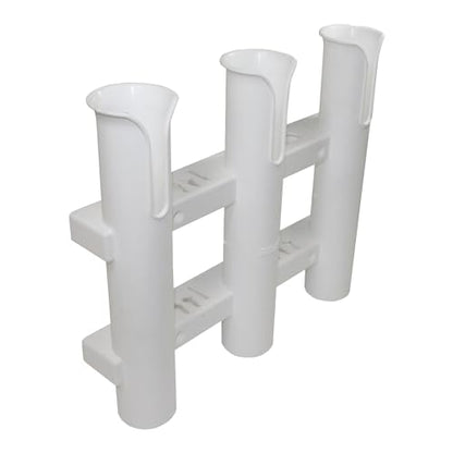 SeaSense 3-Rack Fishing Rod Holder for Your Boat, Pontoon, Garage – Convenient Storage for Fishing Poles, Pliers, Filet Knives & Other Gear – Mounting Hardware Included, Snaps Together Easily - size: 3 Rods