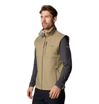 Columbia mens Phg Ascender II Softshell Vest - color: Flax/Timberwoods Camo, size: Small