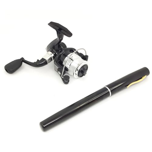 Pocket Mini 38inches Telescopic Pen Fishing Rod and Reel Combo, Portable Fishing Pole with Line Lure Hook for River Lake Reservoirs Ice Etc - color: Fishing Rod and Reel Combos