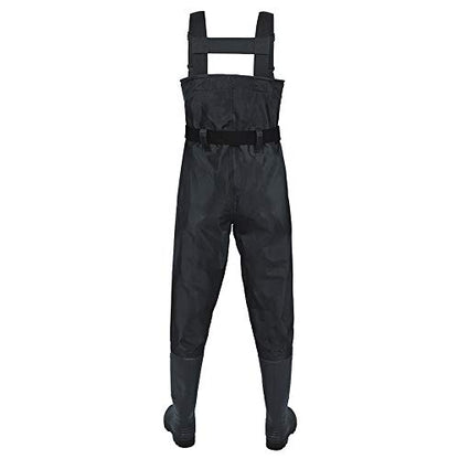 Night Cat Fishing Waders for Men Women Waterproof Hunting Chest Wader with Bootfoot Belt Breathable Lightweight Size 6 to 14 - color: Black, size: 9
