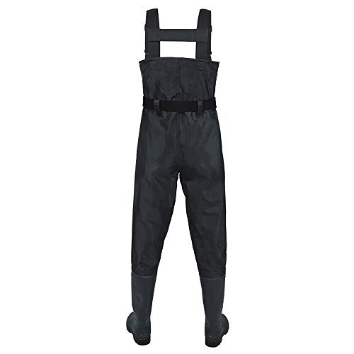 Night Cat Fishing Waders for Men Women Waterproof Hunting Chest Wader with Bootfoot Belt Breathable Lightweight Size 6 to 14 - color: Black, size: US Men 7 / Women 8