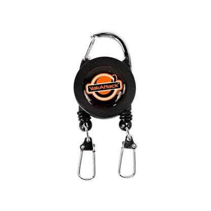 YakAttack Dual Fishing Tool Retractor - Style Options | Secure Clip-On with 360° Swivel | Heavy-Duty, Corrosion-Resistant for Saltwater & Freshwater | Fly Fishing Zinger Retractor - style: Twin 18" Nylon Cables