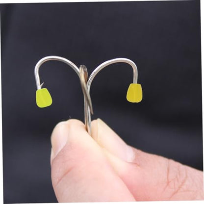 TEHAUX 150pcs Silicone Floating Carp Fishing Lures Soft Artificial Fake Corn Baits 1cm Yellow Green Red for Freshwater River Lake Fishing