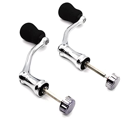 Mixed Pack Fishing Spinning Reel Handle, All-Metal, with The Grip EVA for Spinning Reels Replacement Grip Parts,2 Pack, Large,X-Large