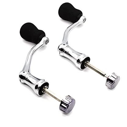 Mixed Pack Fishing Spinning Reel Handle, All-Metal, with The Grip EVA for Spinning Reels Replacement Grip Parts,2 Pack, Large,X-Large