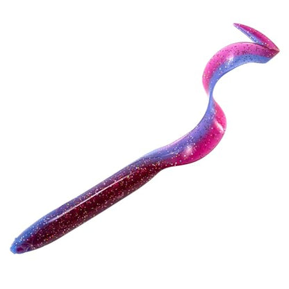 Dr.Fish 5 Pack Sand EEL Lures Saltwater Soft Fishing Lures Swimbait 6 Inch 3/8oz Surf Fishing Creature Baits Soft Plastic Artificial Ribbontail Worm - color: Blue/Purple
