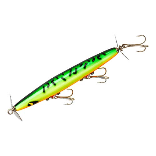 Smithwick Lures Devil's Horse Propeller Topwater Fishing Lure - Mimics Fleeing Shad - color: Tiger Roan, size: 4.5-Inch, 3/8-Ounce