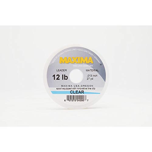 Maxima Fishing Line Leader Wheel, Clear, 12-Pound, 27-Yard - style: 12-pound, 27-yard