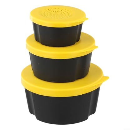 Earthworm Storage Box, With Breather Holes, For Live Bait, Portable PP Fishing Tackle Container to Keep Worms Fresh And Active, Waterproof Bait Holder, For(Yellow)