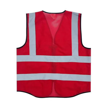 Fishing Vest - Work Vest for Men V Neck Zip Up Lightweight Breathable Sleeveless Utility Jackets Mesh Outwear Vests 2026 - color: 04# Red