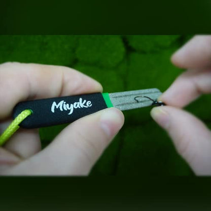 Miyake Fishing Hook Sharpener Hone Diamond File Portable Grinding Tool | Double Sided Diamond Grit 800/600, 4 inch, 1 Pack