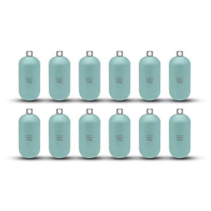 Lead Free Fishing Weights Sinkers 80g-1000g Coated Raindrop Weights Bank Sinkers Cylindrical Deep Drop Weights Assorted Sizes Bag Non-Lead Fishing Weights Saltwater for Bottom Fishing - style: 100g(3.52oz)-12pcs