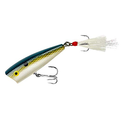 Rebel Lures Pop-R Topwater Popper Fishing Lure - color: Foxy Shad, style: Pop-r (1/4 Oz)