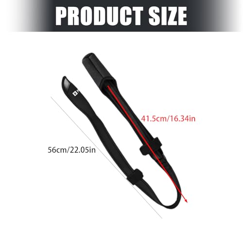 Rod Securing Band Fishing Rod Binding Strap Carrying Belt with Shock Cap and Comfortable Shoulder Harness Fishing Carriers