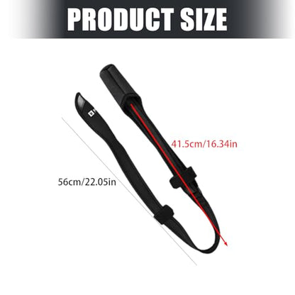 Rod Securing Band Fishing Rod Binding Strap Carrying Belt with Shock Cap and Comfortable Shoulder Harness Fishing Carriers