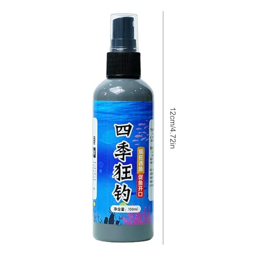 Fish Attractant Spray - 100ml Scented Fishing Lure Enhancer, Bass & Trout Bait Booster, High Concentrated Scent Fish Attractants Fishing Lures Baits | Effective Bait Fish-Agent for Trout Shrimp