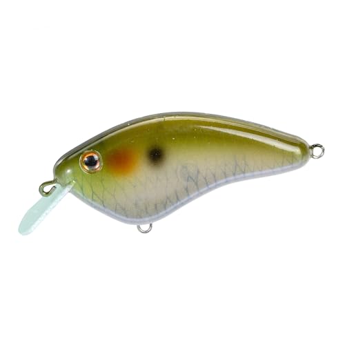 Strike King Hardliner Fishing Lure, Flat Sided Crankbait, Circuit Board Lip, Extra Tight Wobble, Size 4 Treble Hooks - color: Ghost Herring