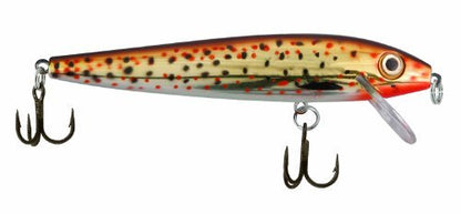 Rebel Lures Tracdown Minnow Slow-Sinking Crankbait Fishing Lure - Great for Bass, Trout and Walleye - color: Slick Brown Trout, size: 3 1/2 in, 3/8 oz