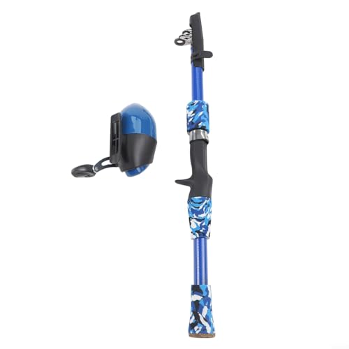 Telescoping Fishing Rod and Reel for Combo for, Portable Compact Travel Fishing Rod Set with Reel, FRP Beginner Fishing Pole for Children, 65cm Collapsible Design