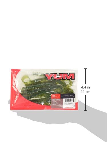 YUM Ribbontail Worm Curly-Tail Swim-Bait Bass Fishing Lure - color: Watermelon Seed