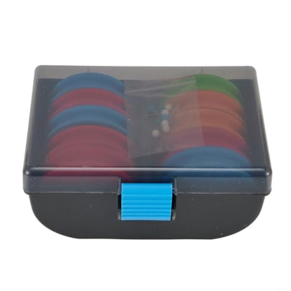 20-Pack EVA Foam Rig Winders With Storage Box ABS Plastic Line Spool Holder Kit For Sea Fishing Tackle Organization Portable Lightweight Design