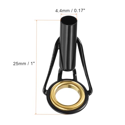 PATIKIL Fishing Rod Tips Repair Kit Stainless Steel Ring Guide for Saltwater Freshwater Fishing - size: 4.4mm