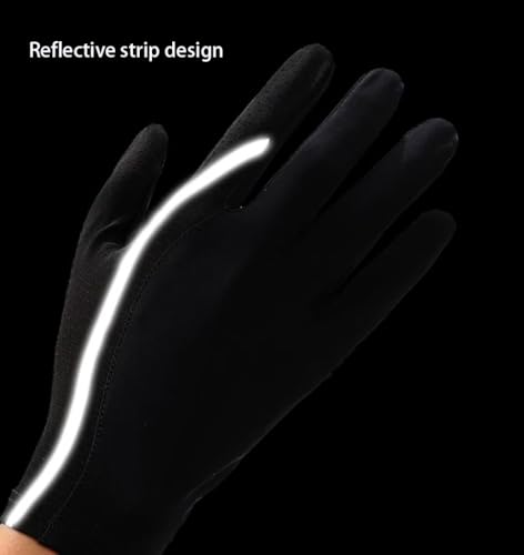 INOGIH Half-Finger Driving Gloves for Men Women,Summer Lightweight Non-Slip Sun-Gloves for Cycling Fishing Sailing Rowing - color: Black-2