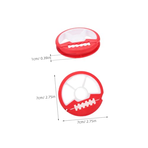 Fishing Line Spools Holder Box Round Silicone Main Line Boxes for Bass Trout Fly Fishing Tackle Random Color