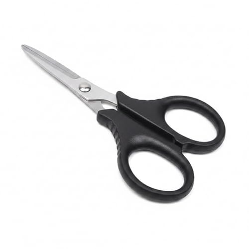 Stainless Steel Fishing Line Scissors - Precision Cutters for Braided, Fluorocarbon & Nylon Lines - Compact Corrosion-Resistant Tackle Tool for Anglers (Silver)