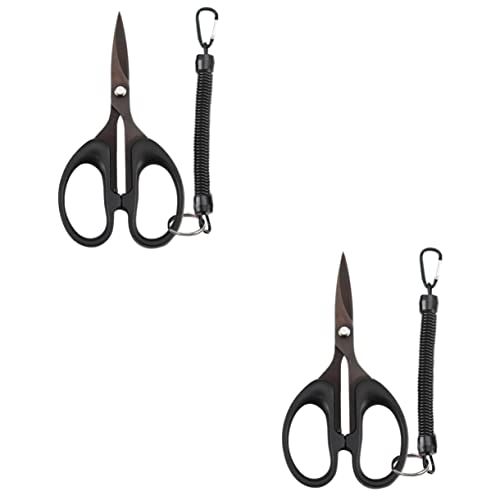 BESPORTBLE 2pcs Fishing Braided Ergonomic Portable Fishing Thread Cutter Non-slip Serrated Blades for Cutting for Enthusiasts