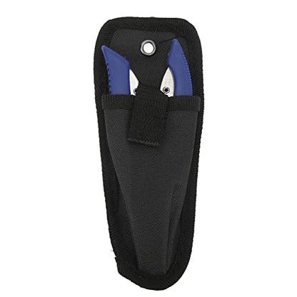 Fishing Pliers Multi Function Lure Pliers with Curved Mouth Stainless Steel Fishing Hook Remover and Line Cutting Scissors Braid Cutters for Outdoor Fishing Durable (Blue) - color: Blue