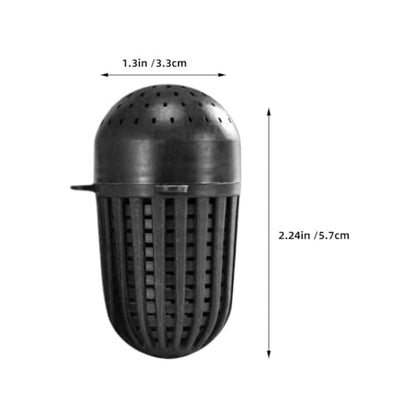 Yardwe EEL Bait Cage 20Pcs Plastic Fishing Bait Holder for Shrimp EEL Worms - Portable Durable Trap for Outdoor Fishing 2.24X1.29X1.29 Inch