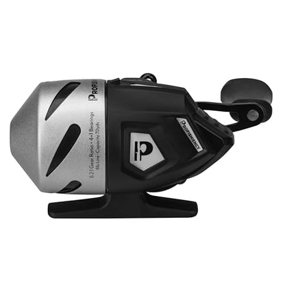 Sniper Economy Micro Spincast Reel - style: Sniper Economy Micro Spincast Reel Black/Silver Clam Pack