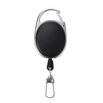 Fly Fishing Retractor, 3 Pack Fly Fishing Anglers Combo Tool Fishing Gear for Nippers Fly Float Belt Loops, Black