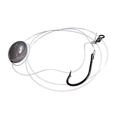 Rite Angler Cobia Rig w/2oz Egg Sinker 6/0, 7/0 80lb Test, 3ft for Offshore & Inshore Saltwater Reef Fishing Big Game Fishing, Cobia Fishing, Florida Fishing - size: 7/0