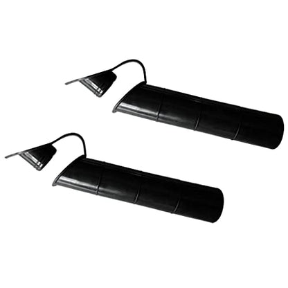 2-Pack 48mm 30 Degree Flush Mount Boat Rod Holder Liner Sleeve, UV Resistant Oval Flange Tube with Cap Cover for Yacht Kayak Fishing Pole Rack